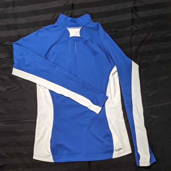 The North Face 1/4 Zip Vapor Wick Blue/White Running Long Sleeve - Size M - Picture 9 of 10
